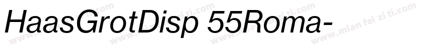 HaasGrotDisp 55Roma字体转换
